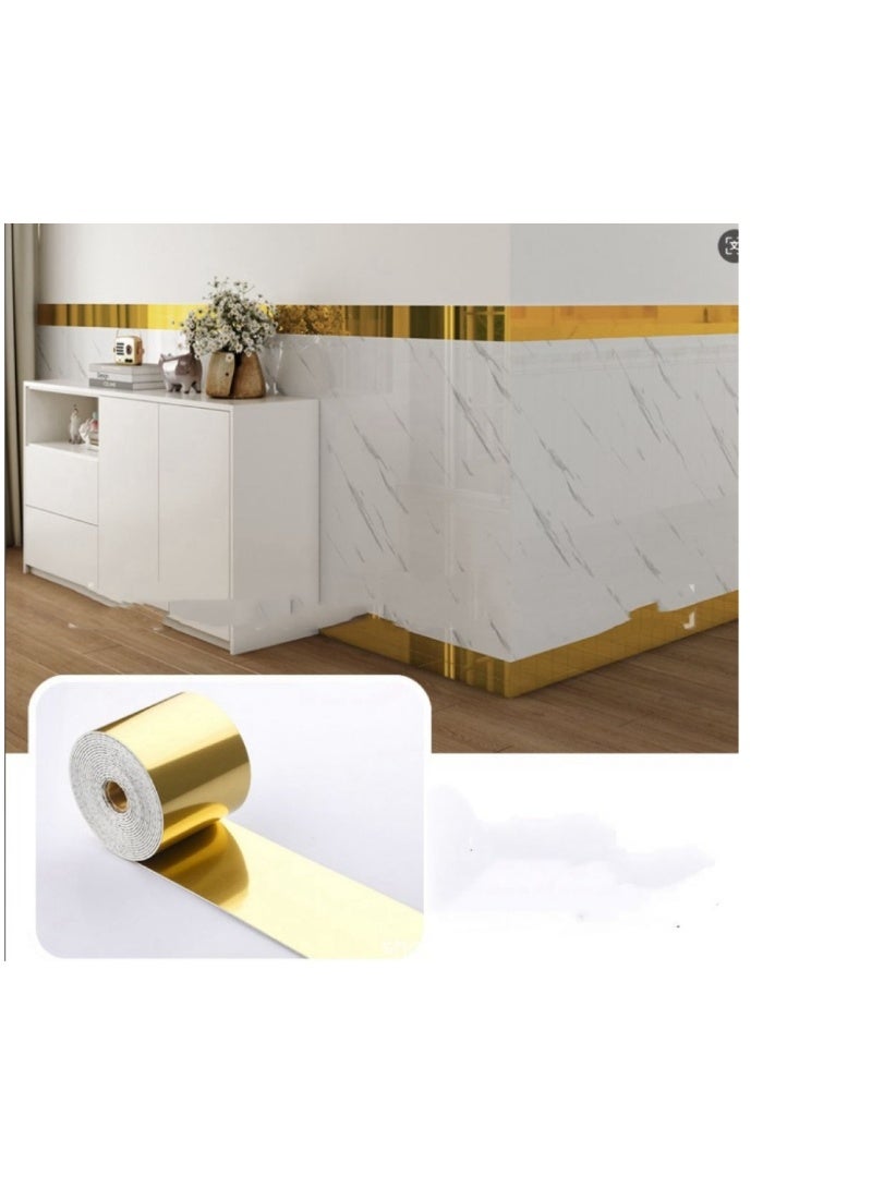 لفة واحدة من ملصقات حواف ورق الجدران، حواف أسقف ذاتية اللصق، حواف جدارية لتزيين المنزل بنفسك، 10 سم × 5 أمتار